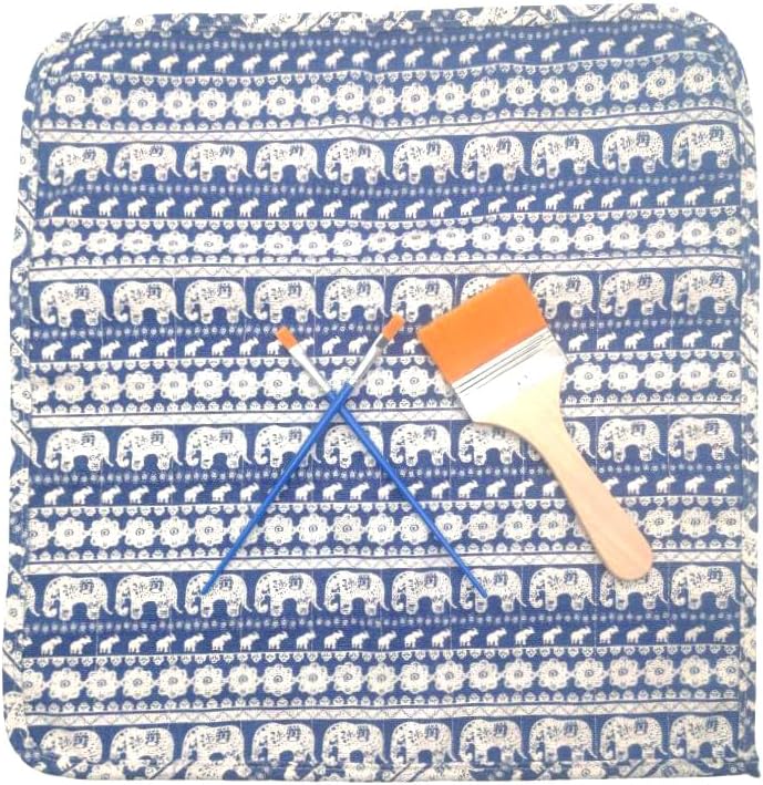 Funny live Paint Brush Holder Art Supplies, Artist Brush Holder & Storage Organizer Roll-Up Case Bag, Protect Acrylic Oil Watercolor Paintbrushes (Elephants 20 Slot Pockets) - Image 3